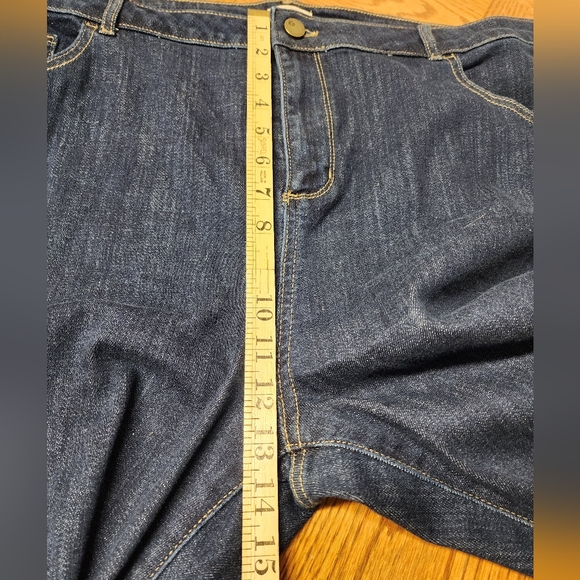 LOGO Blue Denim Jeans Plus Size 22W Tapered Leg - Picture 4 of 8